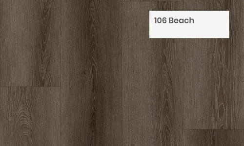 Close up of 7mm vinyl flooring in the colour 106 Beach by Woden Flooring sold by Advanced Flooring in Kitchener-Waterloo.