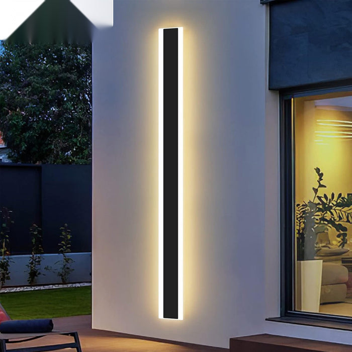 120 x 8 cms size Outdoor Acrylic Wall Lights, 24W Waterproof IP65 Warm White