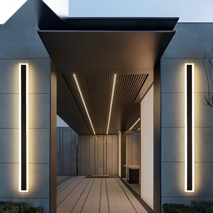 120 x 8 cms size Outdoor Acrylic Wall Lights, 24W Waterproof IP65 Warm White
