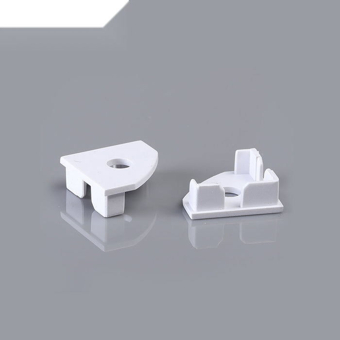 25.21mm x 17.5mm Corner Aluminum Profile with PC Cover - 2m Kit (0.9mm Thickness)