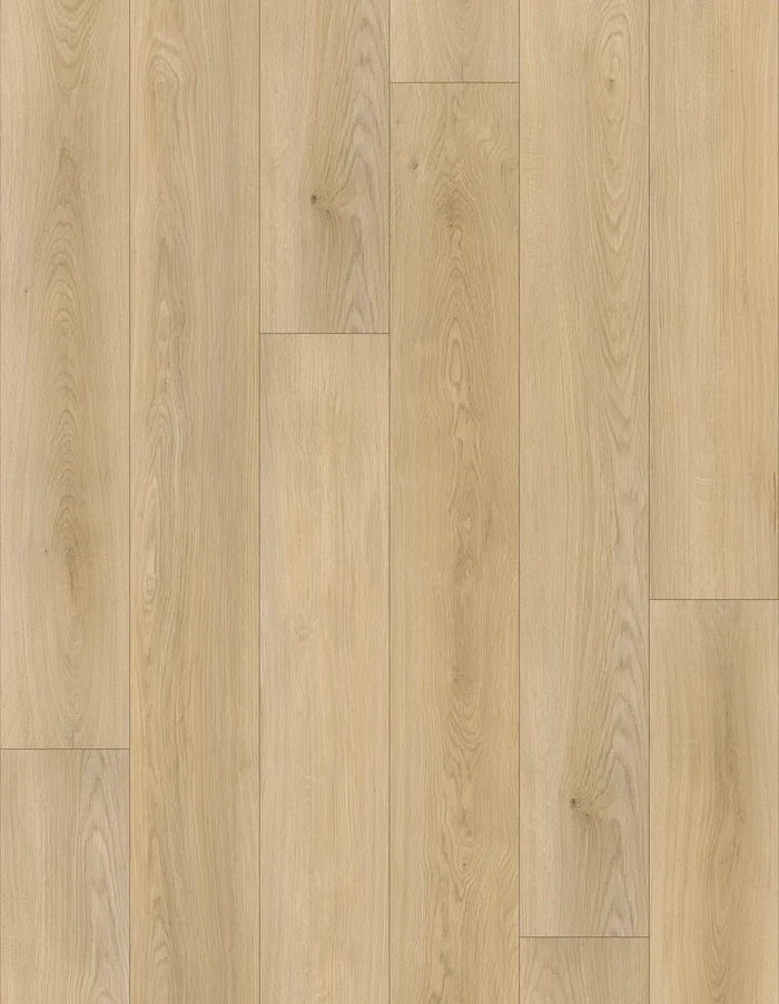 Close-up of a wooden floor with a light brown color and visible grain pattern.