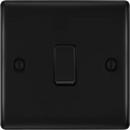 BG Nexus Metal Matt Black 16Ax Intermediate Light Switch