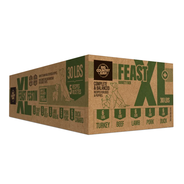 Big Country Raw XL Feast Dinner Raw Dog Food 30 LB