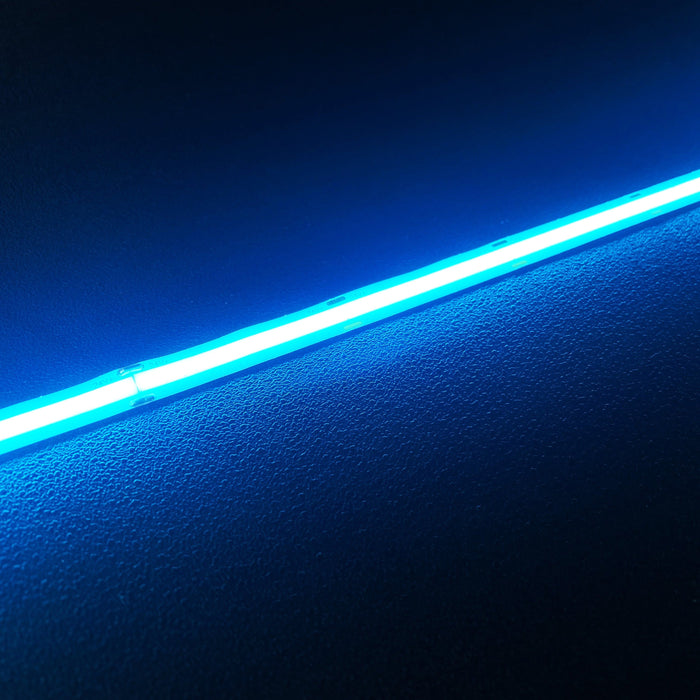 Ice Blue COB LED Strip Light - 24V, 528 LEDs/m, 14W/m