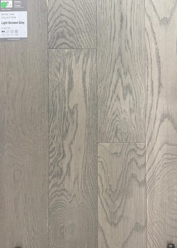 Light Smoked Grey - Tosca Royal Oak 6" Engineered Hardwood