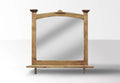 Mansion Mirror w/Star/Cowhide