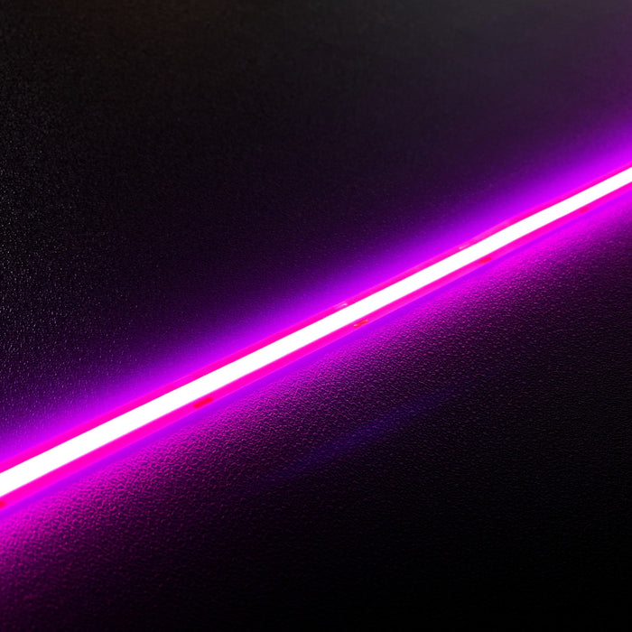 Pink COB LED Strip Light - 24V, 528 LEDs/m, 14W/m