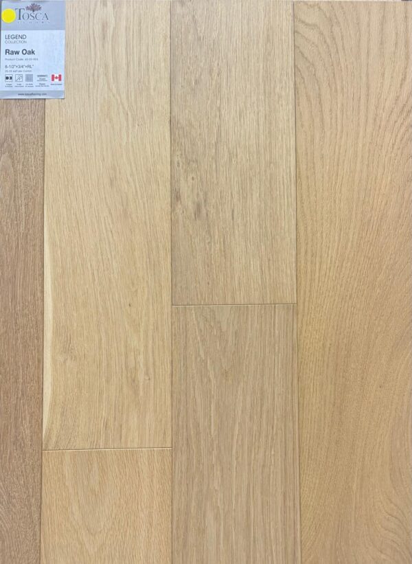 Raw Oak - Tosca Legend 6-1/2" Engineered Hardwood