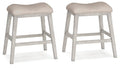Skempton - Upholstered Stool (Set of 2) - White