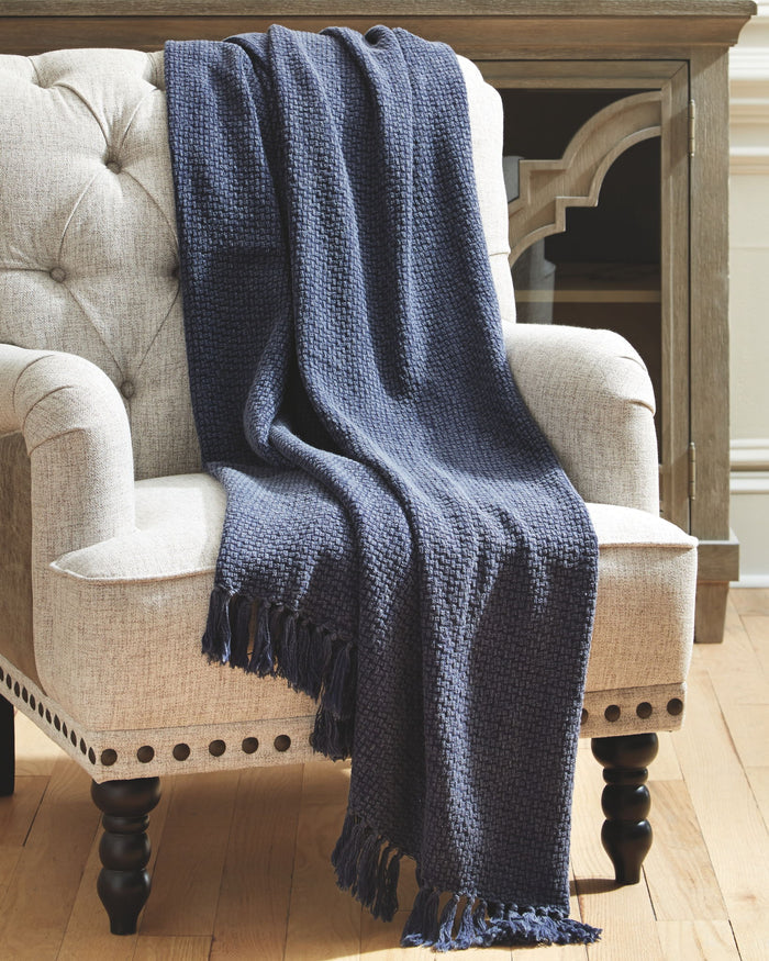 Yasmin - Throw (Set of 3) - Navy